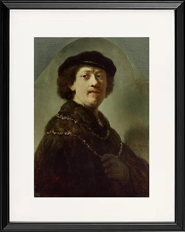 Selbstbildnis mit schwarzer Mütze – 1637