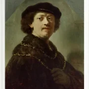 Selbstbildnis mit schwarzer Mütze – 1637