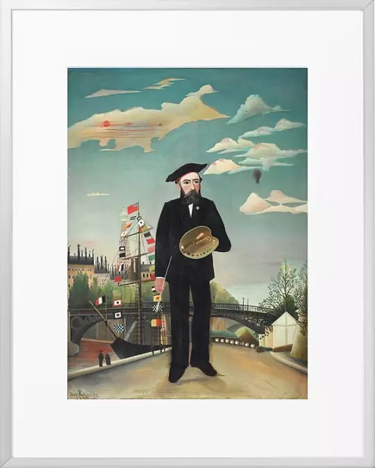 Selbstporträt in Landschaft - 1890