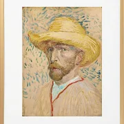 Selbstporträt mit Strohhut - 1887