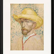 Selbstporträt mit Strohhut - 1887