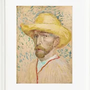 Selbstporträt mit Strohhut - 1887