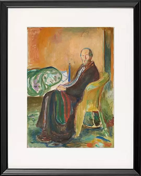 Selbstporträt mit der Spanischen Grippe – 1919