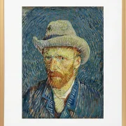 Selbstporträt mit grauem Filzhut - 1887