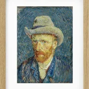 Selbstporträt mit grauem Filzhut - 1887