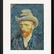 Selbstporträt mit grauem Filzhut - 1887