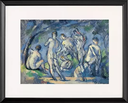 Sieben Badegäste - 1900