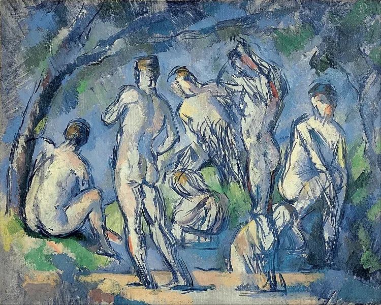 Syv badende - 1900