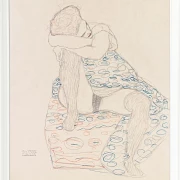 Siddende figur med samlet nederdel - 1910