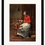 Spinnende Frau - 1855