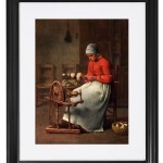 Spinnende Frau - 1855