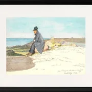 Siddende mand i Bangsbo bakker - 1833