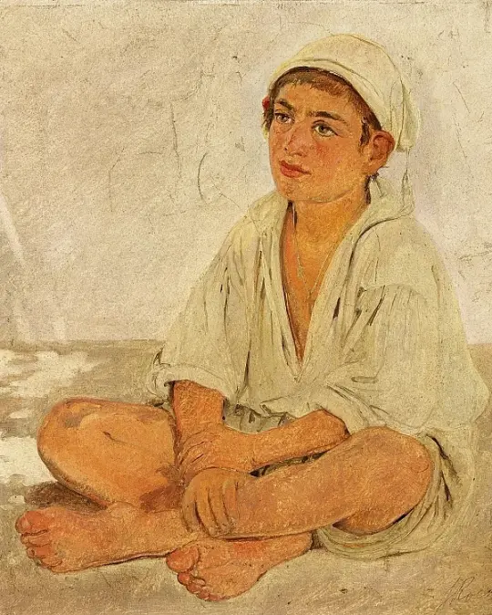 Sitzender neapolitanischer Junge - 1838