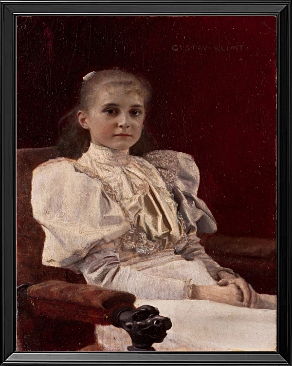 Siddende ung pige - 1894