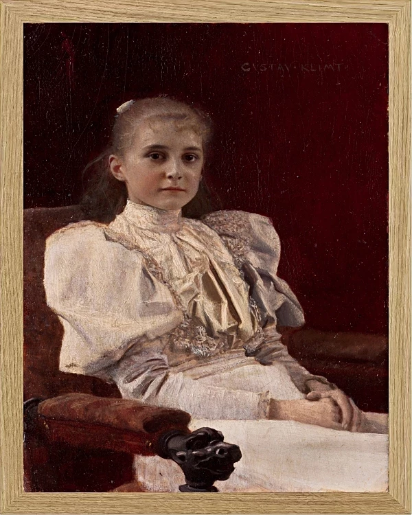 Siddende ung pige - 1894