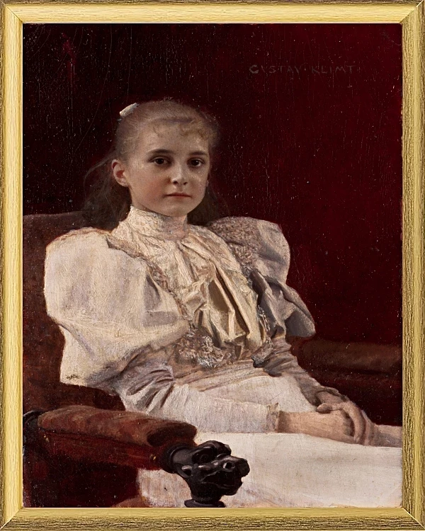 Siddende ung pige - 1894