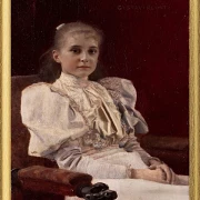 Siddende ung pige - 1894
