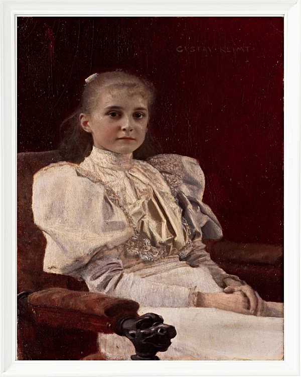 Siddende ung pige - 1894