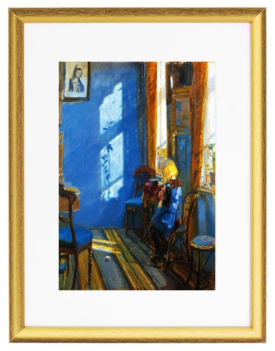 Sonnenlicht im blauen Zimmer - 1891