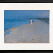 Sommerabend am Südstrand von Skagen. Anna Ancher – 1893