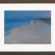 Sommerabend am Südstrand von Skagen. Anna Ancher – 1893