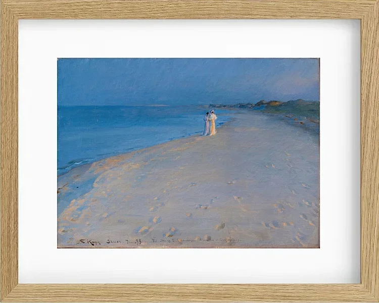 Sommerabend am Südstrand von Skagen. Anna Ancher – 1893
