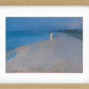 Sommerabend am Südstrand von Skagen. Anna Ancher – 1893