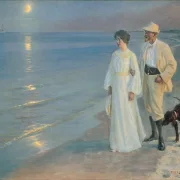Sommerabend am Strand von Skagen. Der Maler und seine Frau – 1899