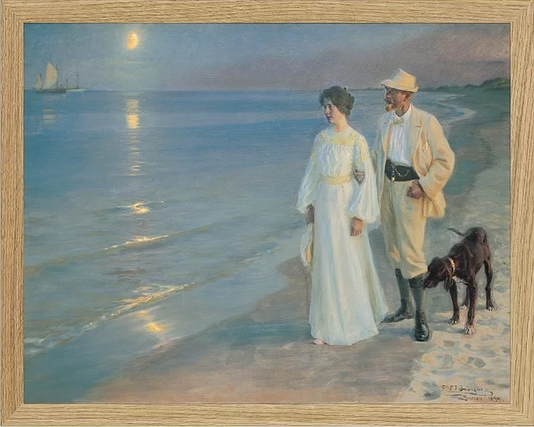 Sommerabend am Strand von Skagen. Der Maler und seine Frau – 1899