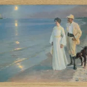 Sommerabend am Strand von Skagen. Der Maler und seine Frau – 1899