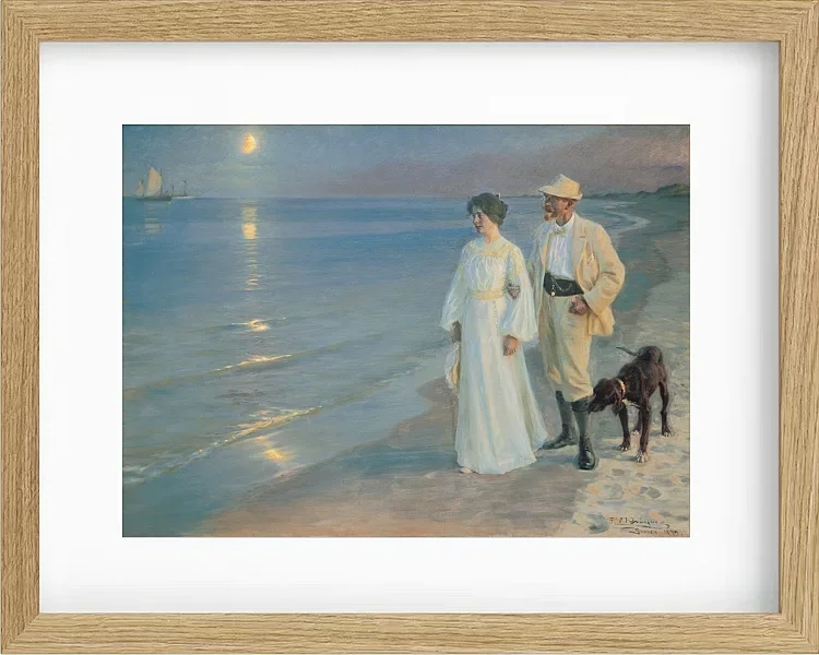 Sommerabend am Strand von Skagen. Der Maler und seine Frau – 1899