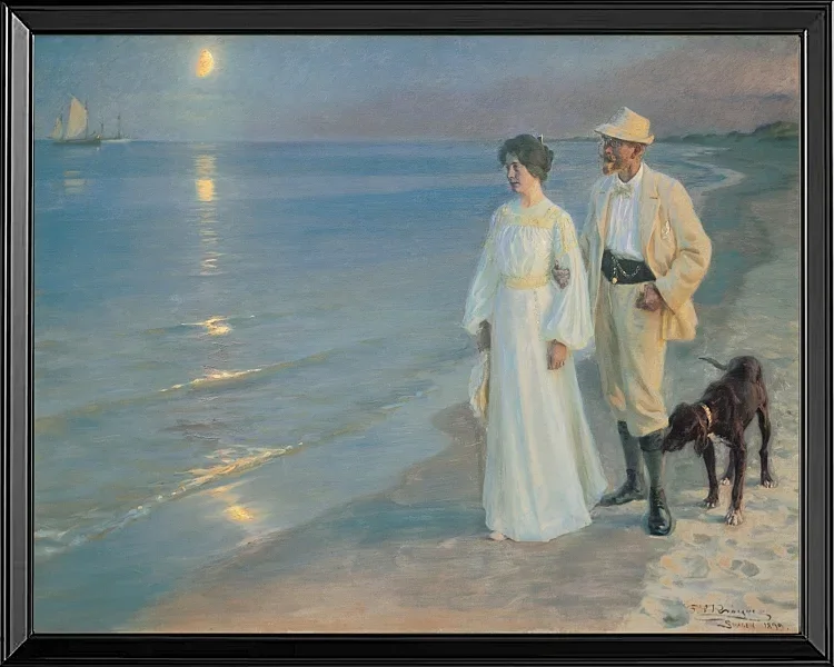 Sommerabend am Strand von Skagen. Der Maler und seine Frau – 1899