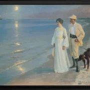 Sommerabend am Strand von Skagen. Der Maler und seine Frau – 1899