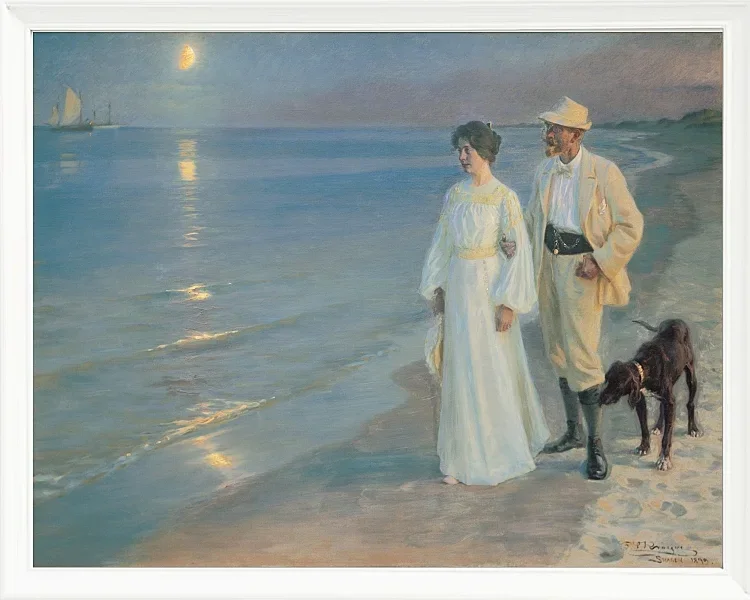 Sommerabend am Strand von Skagen. Der Maler und seine Frau – 1899