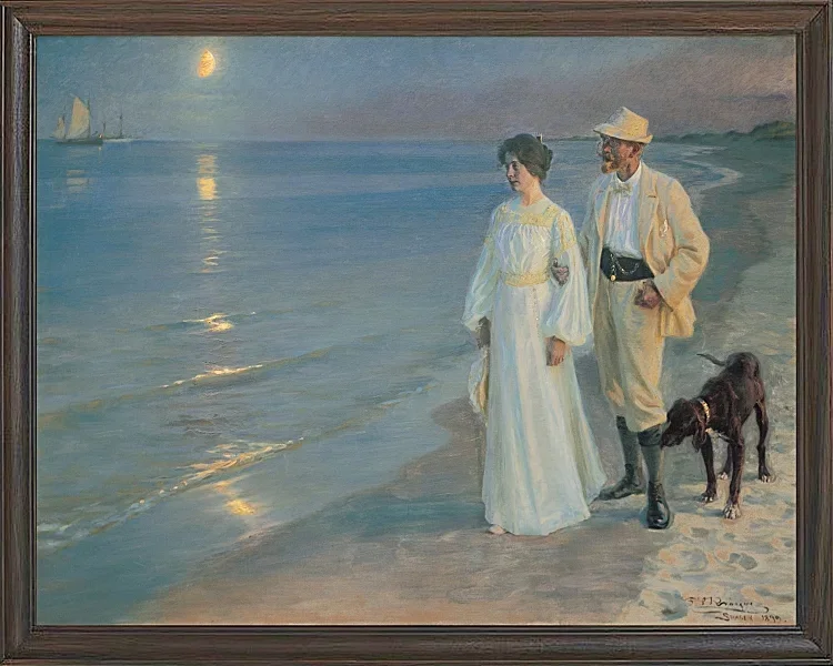 Sommerabend am Strand von Skagen. Der Maler und seine Frau – 1899