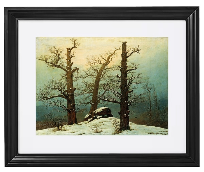 Steinhaufen im Schnee – 1827
