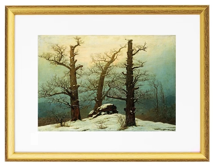 Steinhaufen im Schnee – 1827