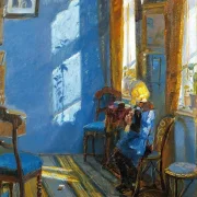 Sonnenlicht im blauen Zimmer - 1891