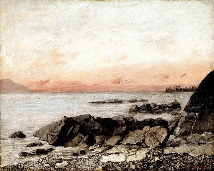 Sonnenuntergang, Vevey, Schweiz - 1874