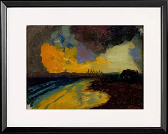 Sonnenuntergang am Meer - 1910