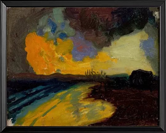 Sonnenuntergang am Meer - 1910