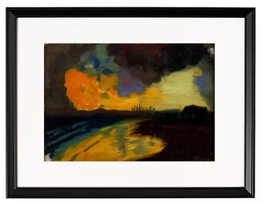 Sonnenuntergang am Meer - 1910