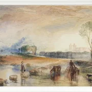 Sonnenuntergang und Mondaufgang - 1822