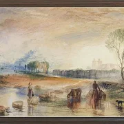 Sonnenuntergang und Mondaufgang - 1822