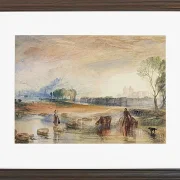 Sonnenuntergang und Mondaufgang - 1822