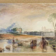 Sonnenuntergang und Mondaufgang - 1822