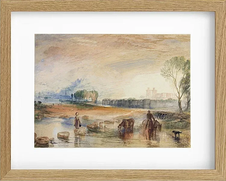 Sonnenuntergang und Mondaufgang - 1822