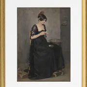 Spanisches Mädchen, das Zigaretten macht - 1890