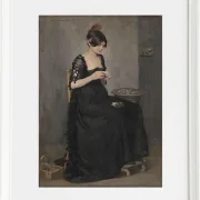 Spanisches Mädchen, das Zigaretten macht - 1890