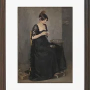 Spanisches Mädchen, das Zigaretten macht - 1890